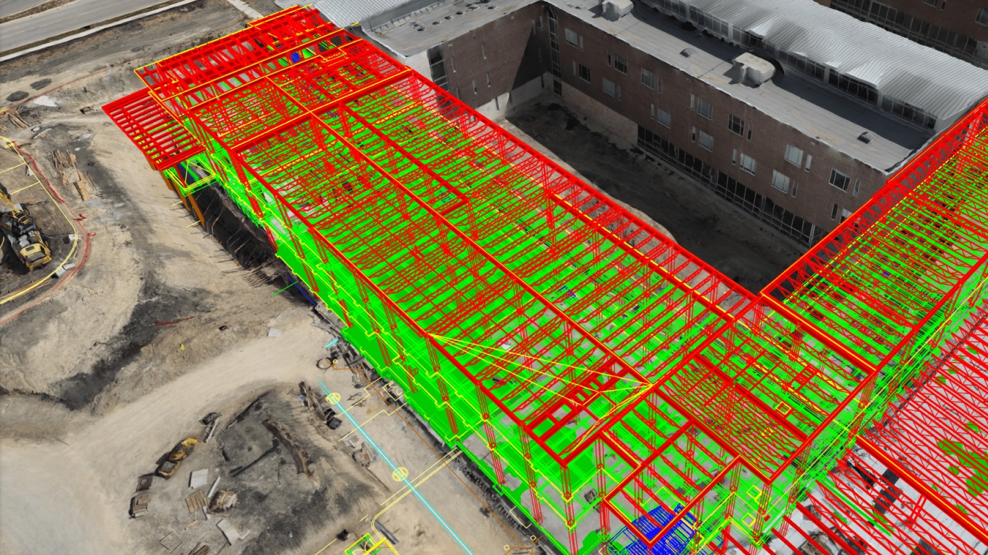 Construction BIM 3D site model